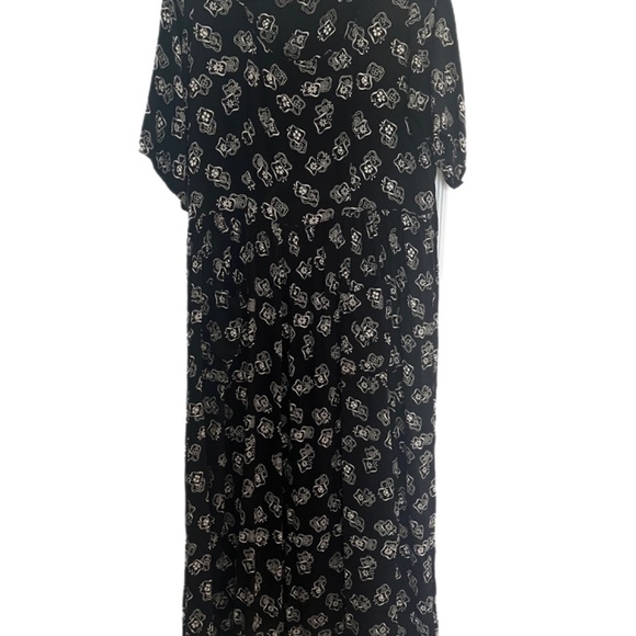 Maxi loose fit granny country core pockets beach coastal Daisy dress - Picture 2 of 3